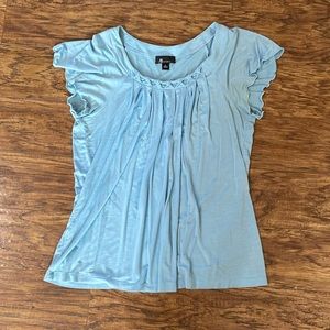 AB Studio flowy top with flutter sleeves